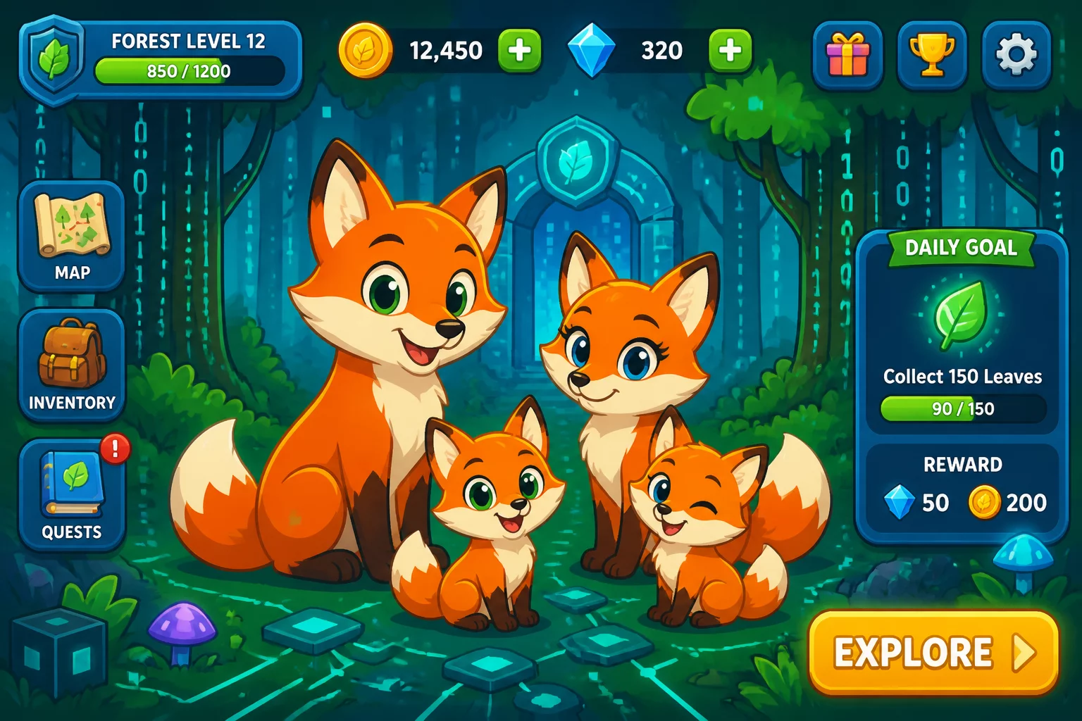 Fox Familly Simulator 矩阵 封面海报