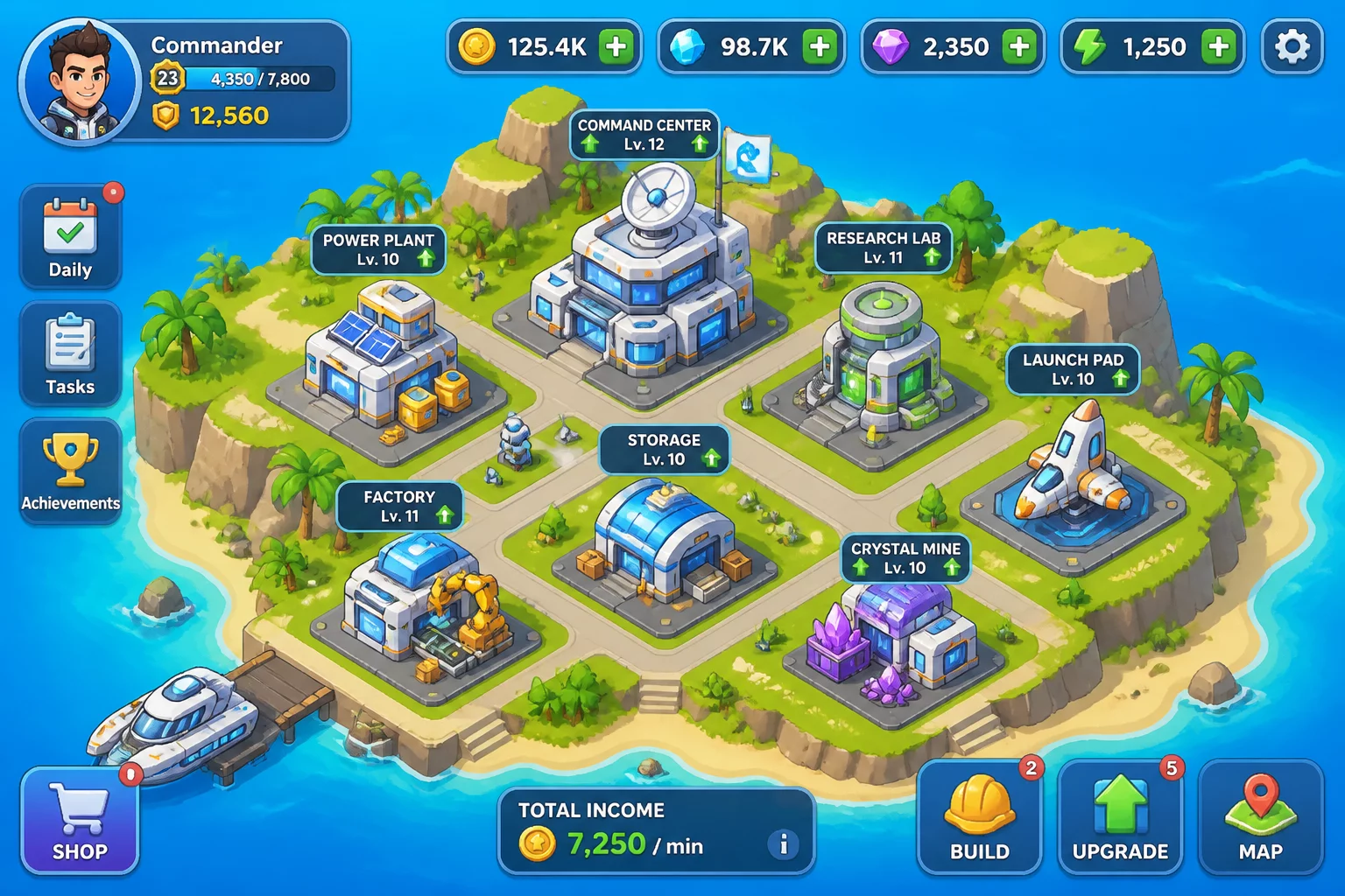 Idle Island Build And Survive 终端 封面海报